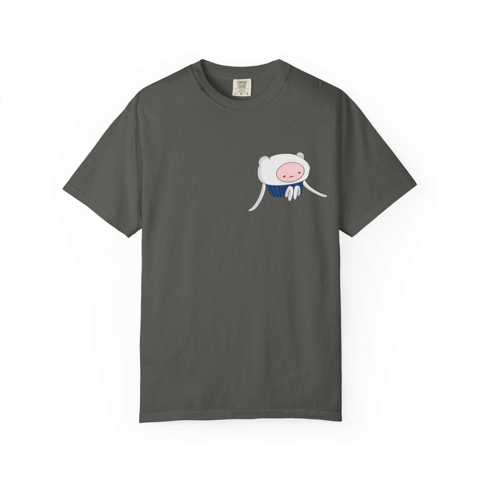 Cute Minimalist Adventure T-Shirt — Pocket Finn Cartoon Tee