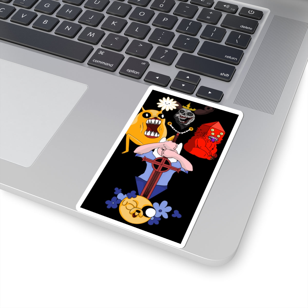 Adventure Time Character Collage Kiss-Cut Sticker — Jake, Finn & Villains