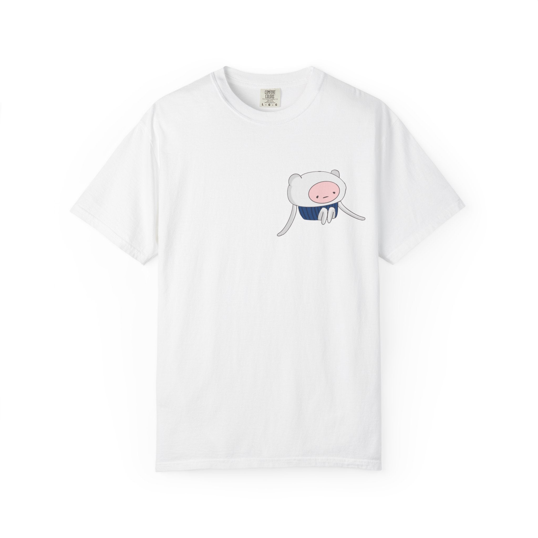 Cute Minimalist Adventure T-Shirt — Pocket Finn Cartoon Tee