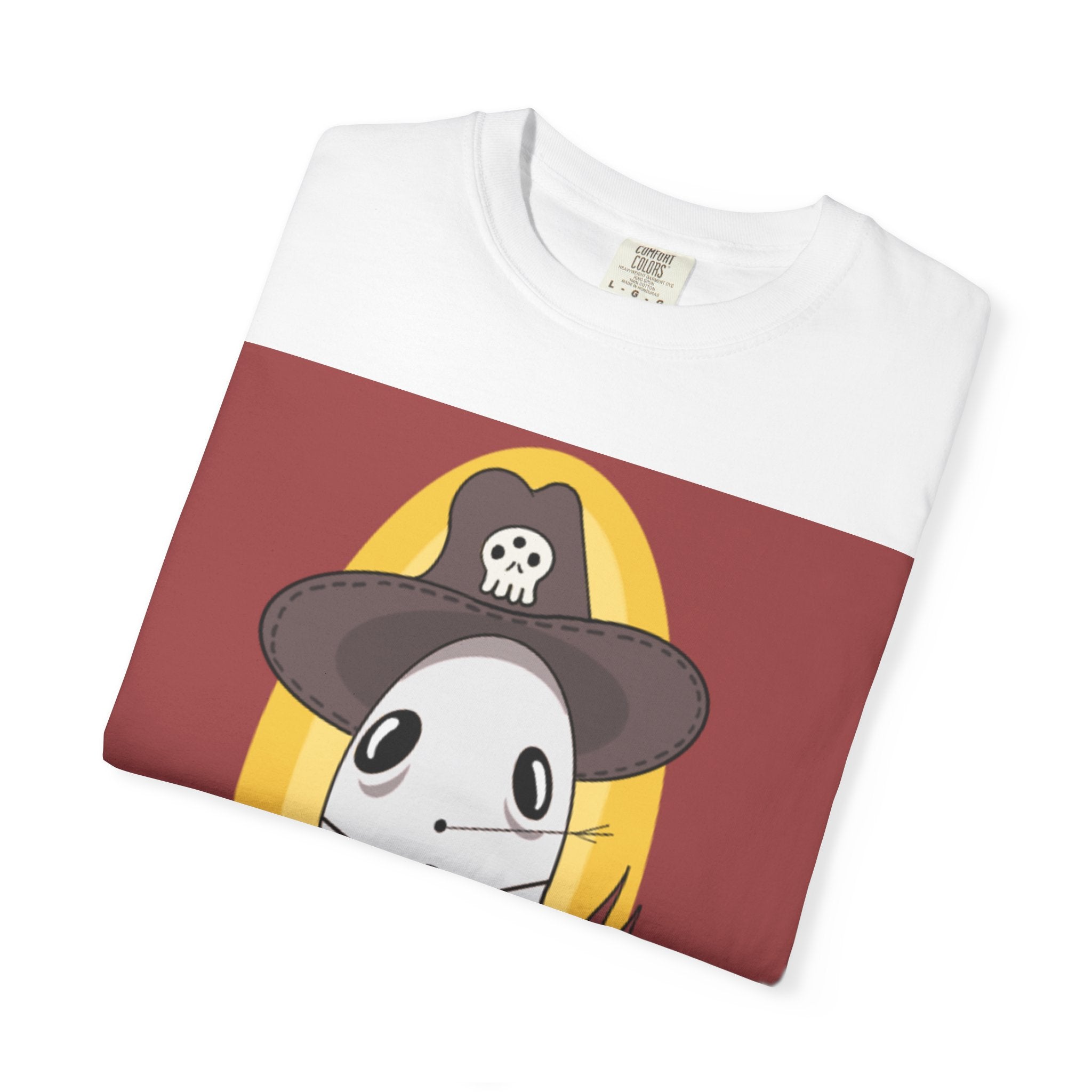 Ghost cowboy T‑Shirt — "Hootin' Halloween" Cute Spooky Tee