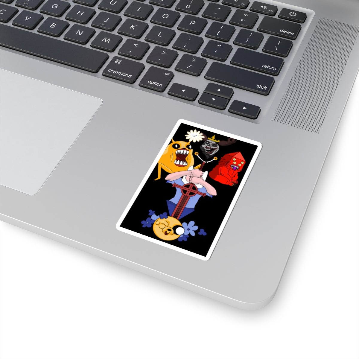 Adventure Time Character Collage Kiss-Cut Sticker — Jake, Finn & Villains