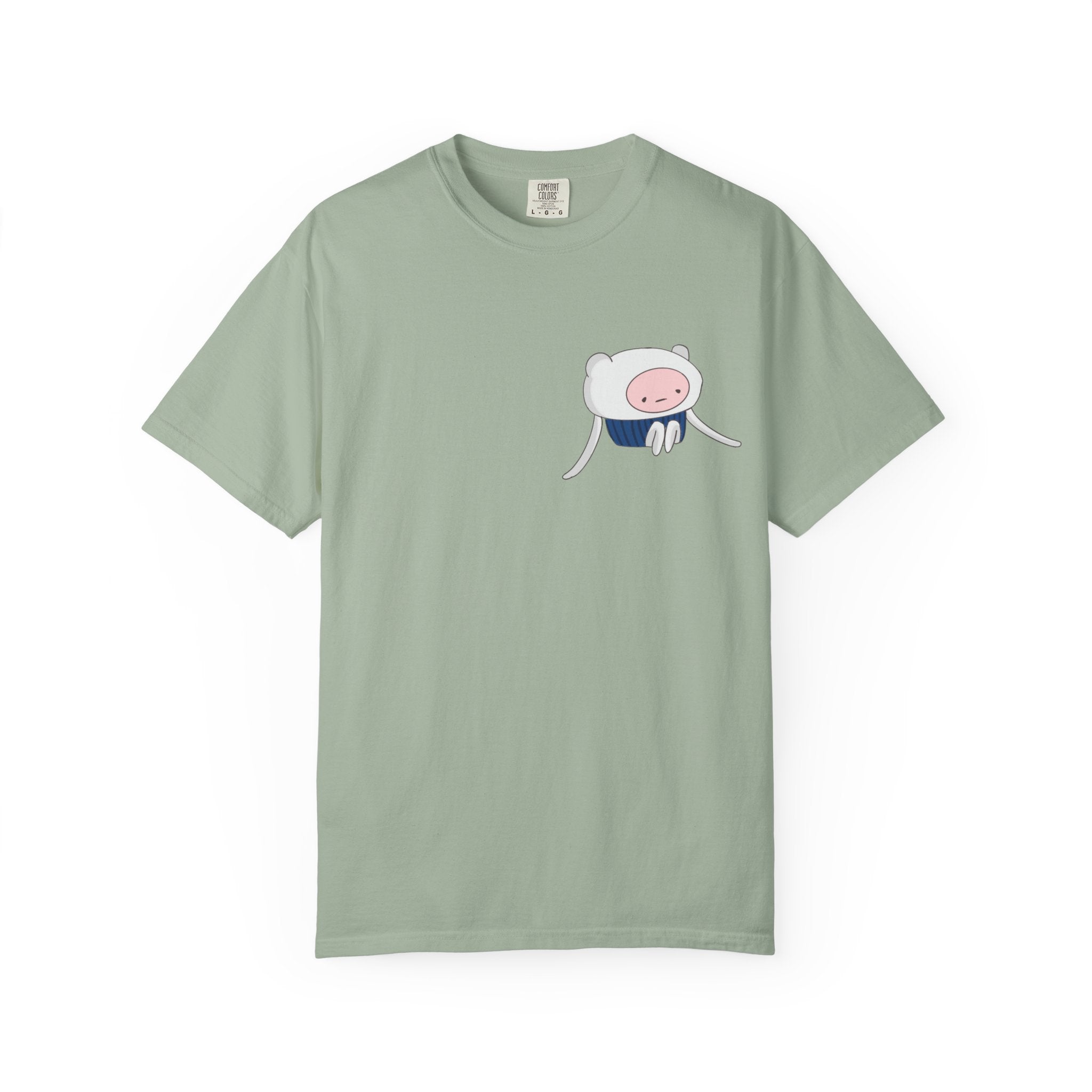 Cute Minimalist Adventure T-Shirt — Pocket Finn Cartoon Tee
