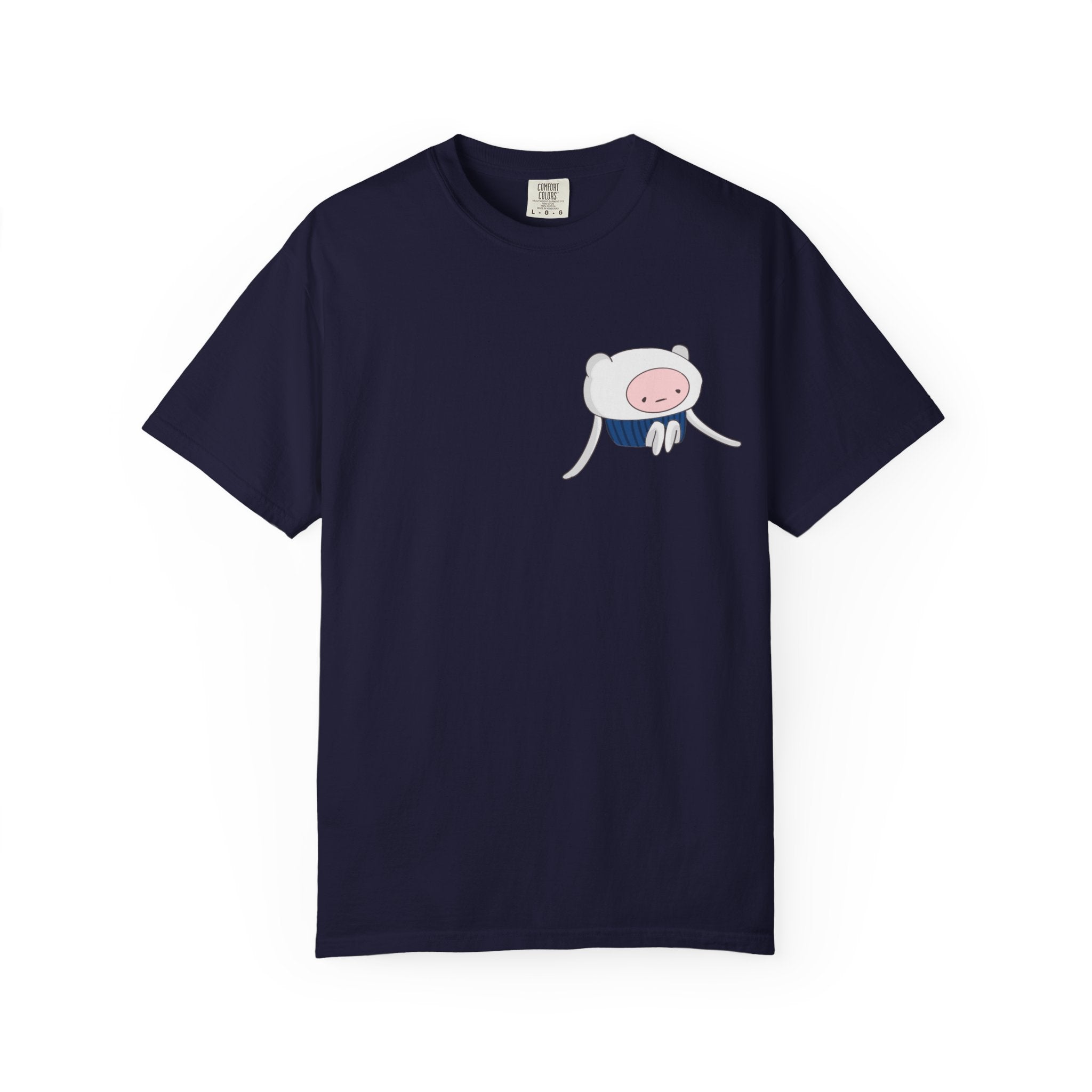 Cute Minimalist Adventure T-Shirt — Pocket Finn Cartoon Tee