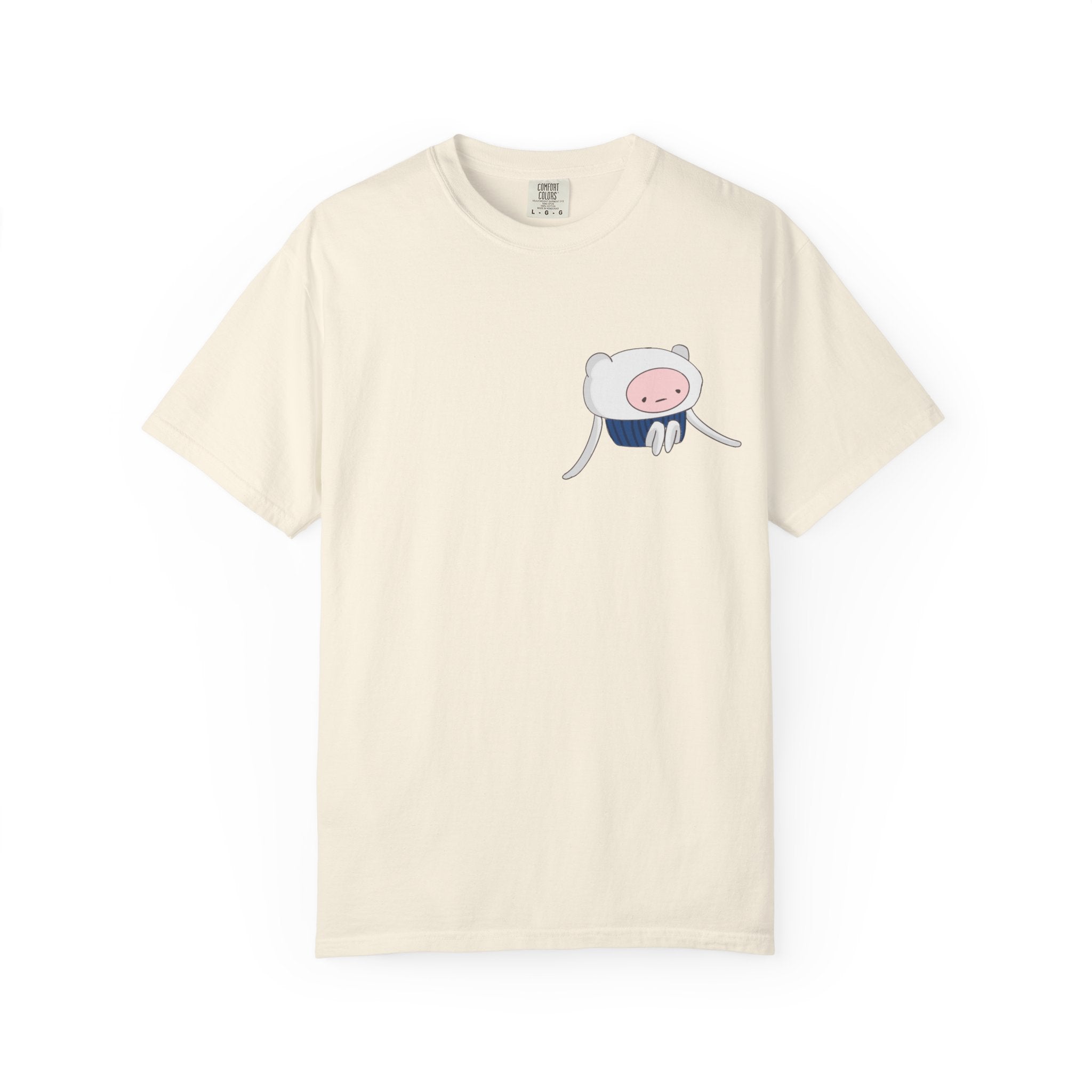 Cute Minimalist Adventure T-Shirt — Pocket Finn Cartoon Tee