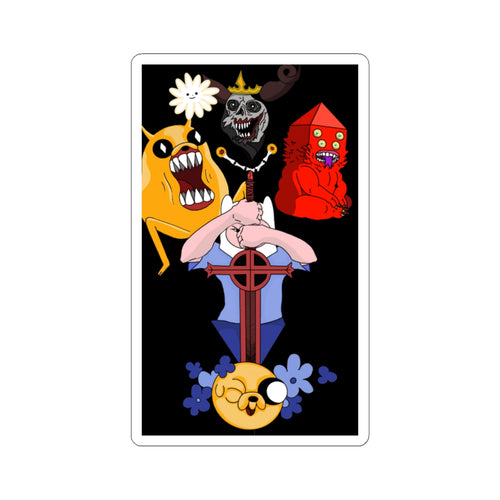 Adventure Time Character Collage Kiss-Cut Sticker — Jake, Finn & Villains